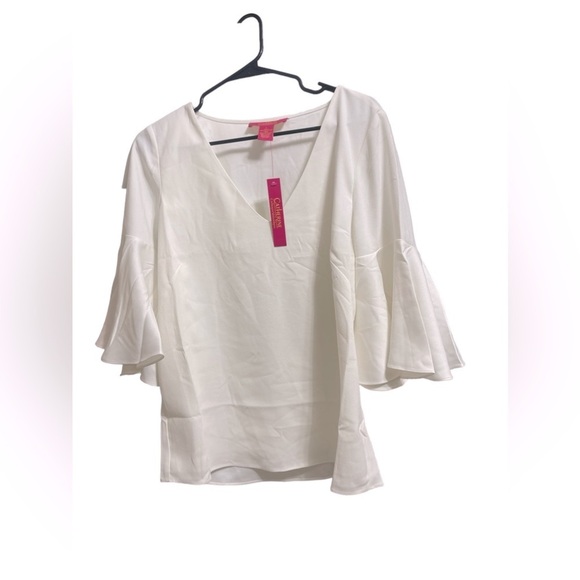🌼NWT CATHERINE MALANDRINO IVORY BLOUSE. - Picture 2 of 7